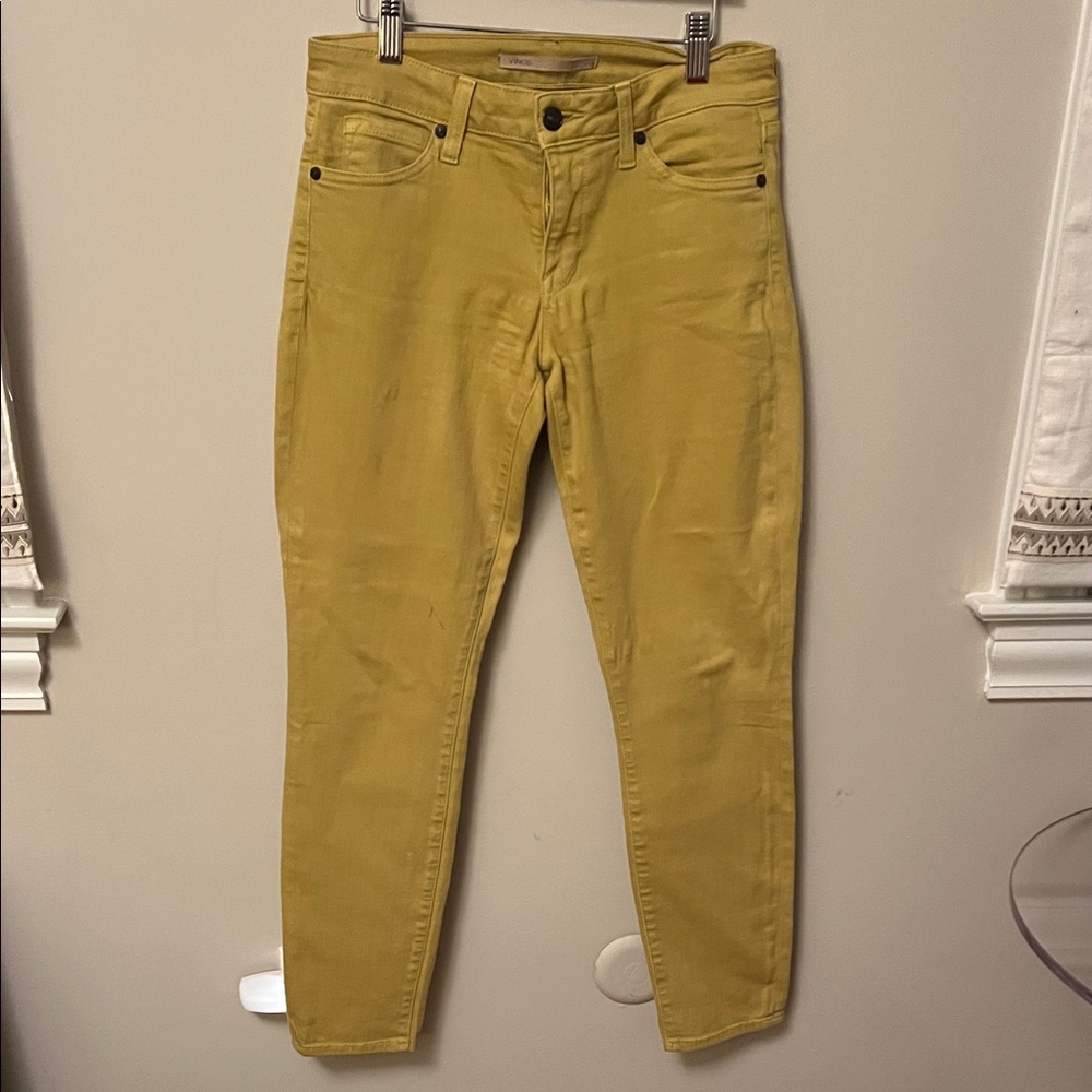 Vince Yellow Ankle Jeans